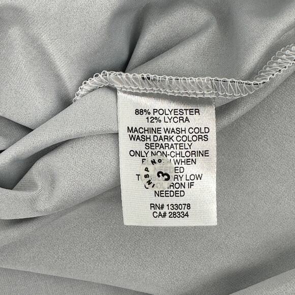 Lucky in Love Tech It Out Tennis Tank Top Womens Sz Small Fitted Gray Red - Picture 8 of 8